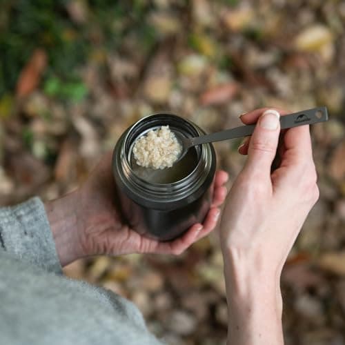 Naturehike Titanium Camping Cutlery Set - Lightweight Camping Cutlery for One - Knife, Fork and Spoon Set with Carabiner and Bag for Hiking and Travel — view 5