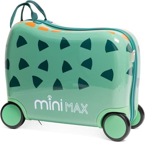 MiniMax Kids Ride-On Suitcase 45x36x20 with Neck Pillow & Drawstring Bag — view 3