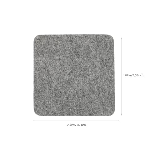 TOMETURE Travel Iron Wool Felt Ironing Pad Mat 8x8 Inch Heat-resistant Pressing Mat for Sewing and Quilting Portable Easy to Carry Felted Wool for Home Use — view 2