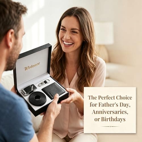 WOTENCE Gifts for Men Birthday Men's Gift Set Ideal for Father's Day Valentines Anniversary Presents for Him Men Dad（Black） — view 6