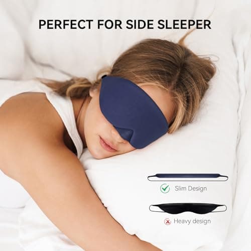 Mavogel Cotton Sleep Mask with Updated Bending Nose Design, 100% Handmade — view 4