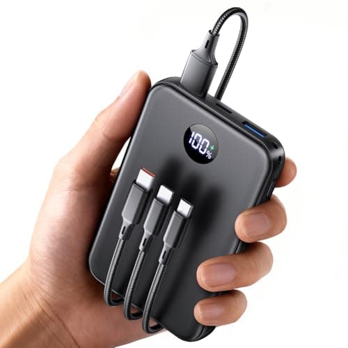 Power Bank Fast Charging 27000mAh, USB-C Portable Charger with 3-in-1 Cable