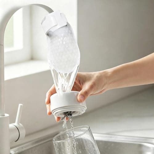 Cotton Fiber Purifier - Fabric Spout Cover, Faucet Filter Cotton Socks, Sediment Barrier Layer Strainer, Universal Rust Removing Tap Refiner Accessory | Hydro Pure Screen Adaptor for Cooking — view 4