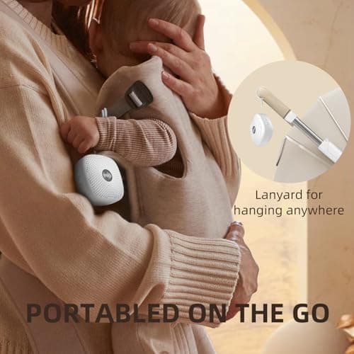 White Noise Machine Baby,Portable White Noise Machine for Adult,Sleep Timer 21 Soothing Sound Noise Canceling,USB Rechargeable,Compact Size for Home,Travel,Registry Gift — view 3
