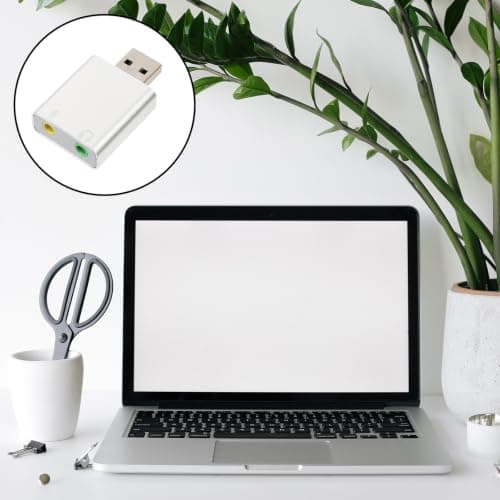 USB Jack Stereo Sound Adapter Headphone and External Microphone — view 4