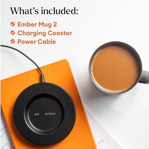 Ember Smart Mug 2 Travel Mug, 1.5 Hour Battery Life, App Controlled Heated Coffee Mug, Improved Design, 10 Ounces, Black — view 6