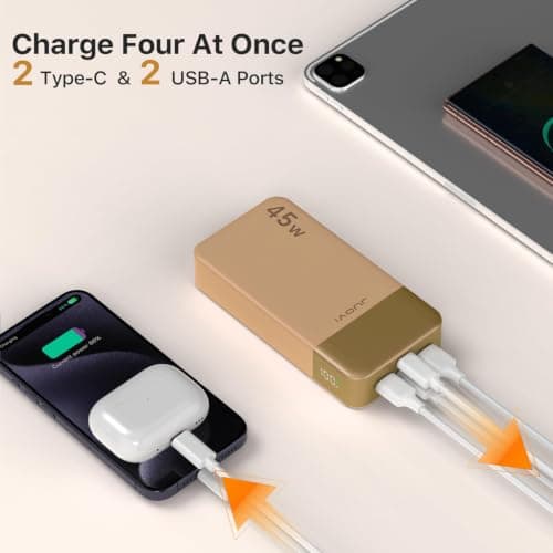 JUOVI 45W Power Bank Fast Charging 20000mAh Portable Charger — view 3