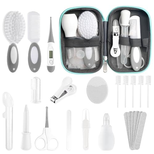 Baby Healthcare and Grooming Kit for Newborn Kids, 24PCS Upgraded Safety Baby Care Kit, Newborn Nursery Health Care Set, Baby Care Product