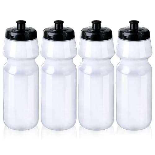 ZMCYN 4 Pack 750ML Clear Sports Water Bottle Exam Drink bottle