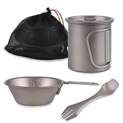 lvifloae Camping Cutlery Set, Camping Mess Kit For Camping 1 Person — view 6