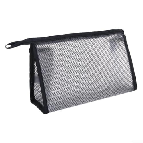 Travel Toiletry Bag for Men, Waterproof EVA Nylon Cosmetic Organizer, Large Capacity Dopp Kit with Handle for Shaving Essentials(Black) — view 3