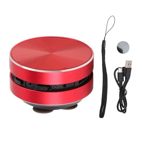 Sxhlseller Bone Conduction Speakers Ultra Mini, Turn Anythin Into Speaker, Stereo Bass Portable Small Cordless Speaker with Suction Cup for Home Outdoor Travel (Red) — view 6