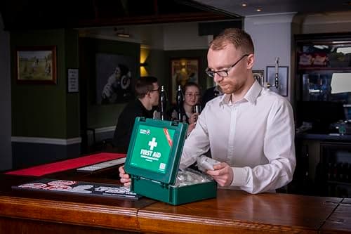 St John Ambulance Medium Workplace First Aid Kit | BS 8599-1:2019 Compliant | for 25 – 50 People | with Wall Bracket | Eco-Friendly Packaging — view 5