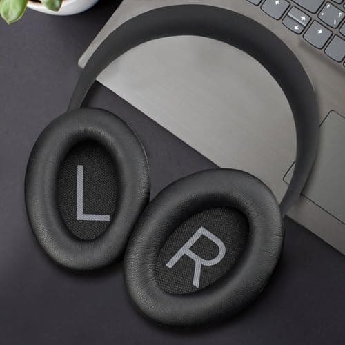 Replacement Ear Pads for Bose 700 Noise Cancelling Headphones (NC700) - Softer PU Leather, Luxurious Memory Foam, Added Thickness, Extra Durable Ear Cushions – Black — view 5