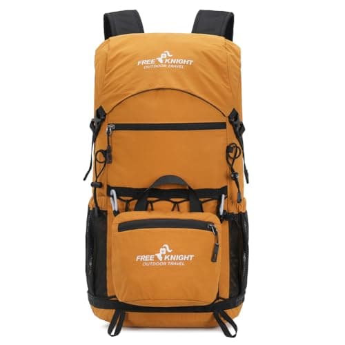 Bseash 30L Lightweight Hiking Backpack, Outdoor Sport Waterproof Travel Bag Daypack for Cycling Climbing Skiing (Yellow)