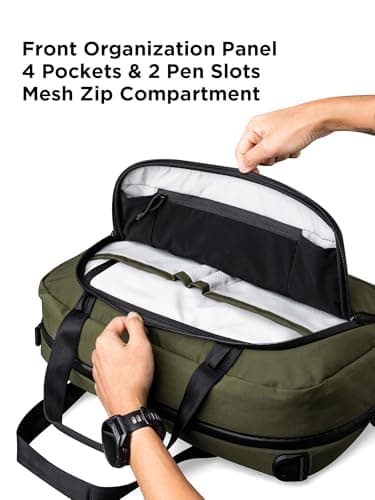 ALPAKA Bravo Brief Multifunctional Urban Briefcase Messenger Bag, Green — view 5