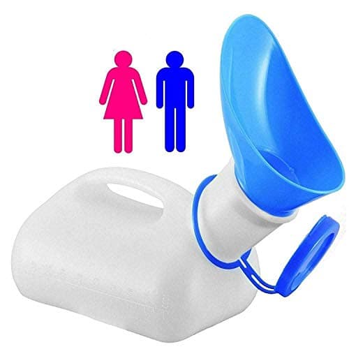 MantraRaj Unisex Potty Urinals for Car, Toliet Urinal Pot for Men and Women, Portable Pee Bottle, With a Lid and Funnel,Leakproof Urinals for Car, Travel Camping Outdoor