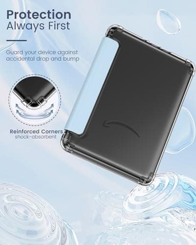 MoKo Case for Kindle Paperwhite 12th Gen & Colorsoft 2024, Sky Blue — view 3