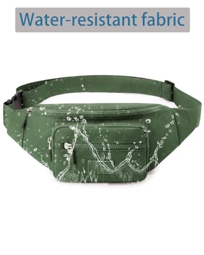 Bumbags for Ladies Bum Bag Fanny Pack Men Women Waist Pack Lightweight Adjustable for Running Walking Hiking Jogging (Olive drab) — view 5