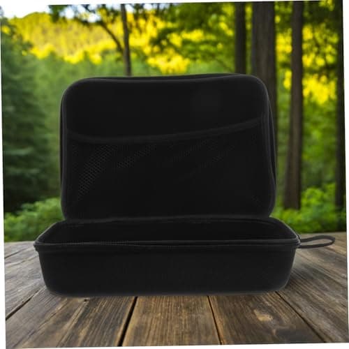 MUELODSIC Portable Eva Storage Bag for Earbuds and Data Cables Travel Case Organizer for Headphones USB Adapters Gym Use Black — view 5