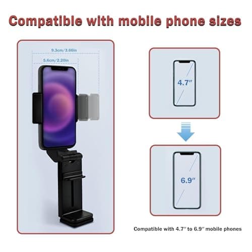 Airplane Phone Holder Adjustable 360 Degree Rotation Phone Stand for Plane — view 3