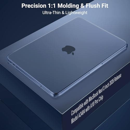 MOSISO Compatible with MacBook Neo Case 13 inch 2026, Indigo — view 5