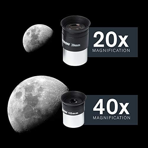 Celestron 21035-ADS Travel Scope 70 Refractor Telescope Kit with Backpack, Black (Amazon Exclusive Including Additional 4mm Eyepiece and 3x Barlow Lens) — view 5