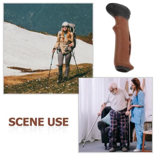 2pcs Cork Hiking Pole Grips for Nordic Walking Poles and Skiing — view 3