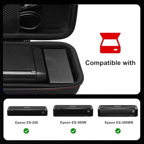 LTGEM Case for Epson Workforce ES-200/ES-300W/ES-300WR Document Scanner — view 2