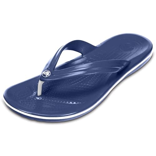 Crocs Unisex Crocband Flip Flip Flops, Navy, 8 UK Men/ 9 UK Women