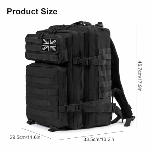 45L Tactical Backpack, Military Rucksack Travel Hiking Camping Bag — view 2