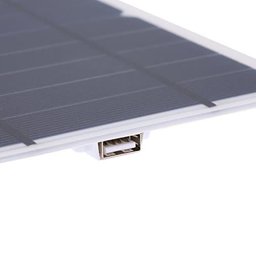 Lixada Solar Panel USB 7.8W Portable Ultra Thin Monocrystalline Silicon Solar Panel Charger USB Port for Cell Phone Outdoor Camping Climbing Hiking — view 4