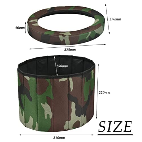 N/A 1 Set Portable Folding Toilet Camping Toilet Outdoor Toilet,Max. Load 150kg,Holiday Toilet Fishing Toilet Car Toilet Folding Stool for Camping,Hiking,Long Distance Travel,Traffic Jams,Festive — view 3