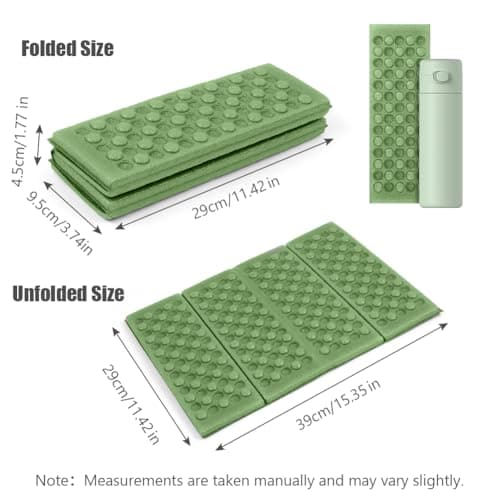 HOTUT Folding Sit Mat, Insulated Folding Foam Sit Mat, Ultralight XPE Foam Cushion, Waterproof, Durable and Lightweight Hiking Seat Pad, Essential Camping Accessories for Outdoor Travel Adventure — view 2