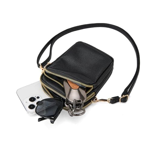 SCOFY FASHION Soft PU Leather Messenger Small Phone Crossbody Bags for Women Travel Work Purses and Handbags White — view 6