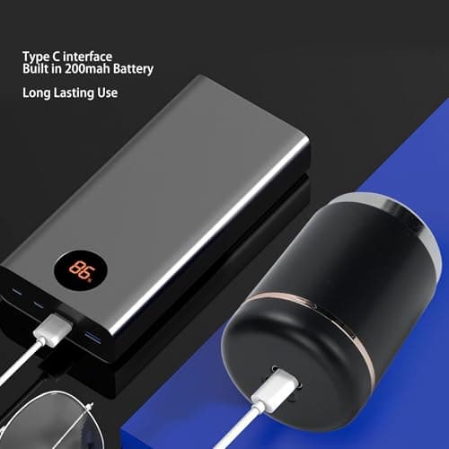 Zunate Mini Beard Trimmer USB Rechargeable, Portable Electric Beard Clipper for Men, Travel Grooming Kit with Anti Pinch Technology, Powerful Motor, Detachable Blades, Easy to Clean — view 2