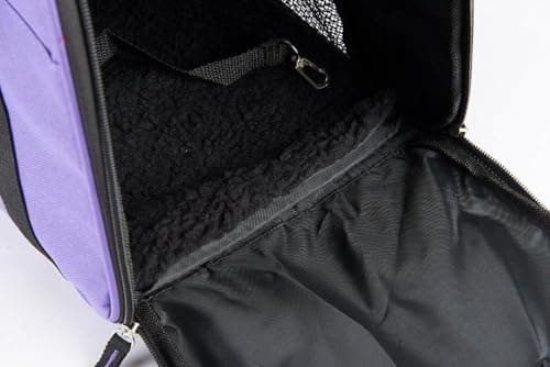 Pet Carrier Bag AVC Portable Soft Fabric Folding Travel bag for Dog, Cat, Puppy Foldable Pet Bag (Purple) — view 2