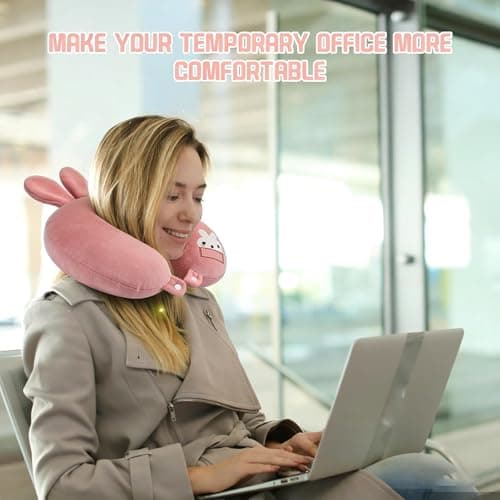 YgonziRuvc Kids Travel Pillow, Kids Neck Pillows for Travel, Comfortable Travel U Shape Pillow, Ideal for Airplane, Car, Train, Camping, Home, and Office Use, 30 cm — view 5
