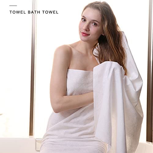 Peachicha Disposable Bath Towels Body Towel,Big Towels for Travel,Hotel, Trip, Camping, Soft Towel Set Inch 6 Pack — view 3