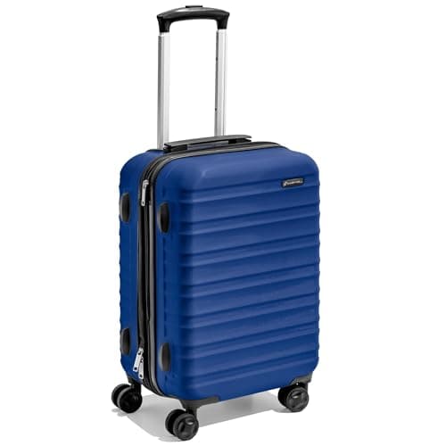 Carrywell 21-Inch Hardside Carry-On Luggage, Hardshell Suitcase With Wheels, Expandable For Up to 25% More Space, Scratch-Resistant Surface, Four Spinner Wheels, Navy Blue, 21 Inch, 21 Inch Hardside