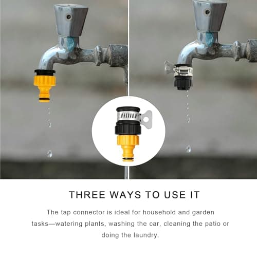 Hose Tap Connector,Universal Kitchen Tap Taps Detachable Hose Connectors — view 5