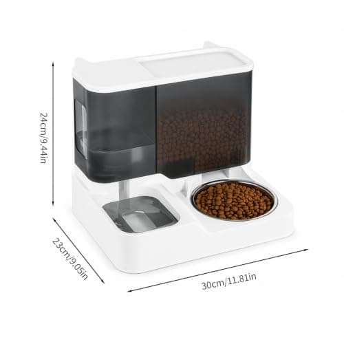 EVERGOODS 2-in-1 Automatic Cat Feeder Water Dispenser for Cats Dogs — view 5