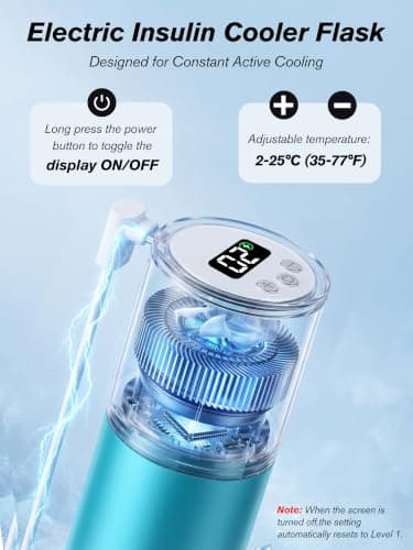 SUNMON Portable Electric Medication Cooler, Active Chiller for Travel & Car — view 2