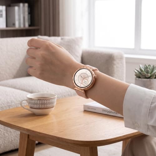 2 in 1 Smartwatch Bluetooth Earbuds Combo Sports Travel (Gold) — view 3