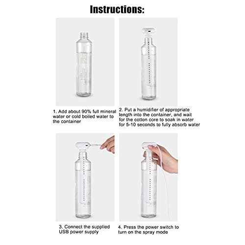 Cersalt Air Moisturizing Mini Humidifier - Cool Mist, No Water Container, for Home, Hotel, Car & Travel (35ml/h) — view 3