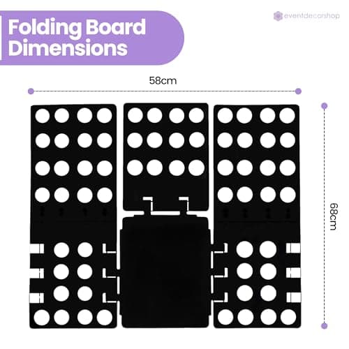 Event Decor Shop T-Shirt Folding Board, Durable Clothes Folder, Black — view 2