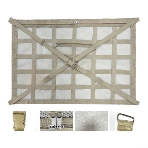 Car Roof Storage Net 90 X 65 Cm Adjustable Overhead Cargo Organizer — view 3