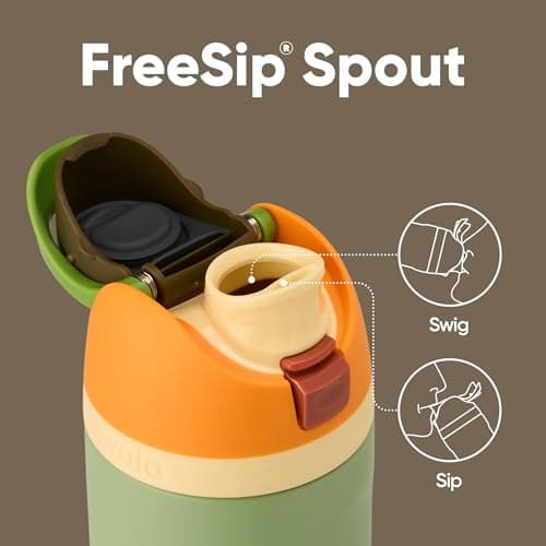 Owala FreeSip Insulated Stainless Steel Water Bottle, 710ml, Camo Cool — view 2