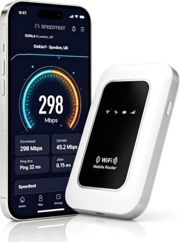 5G Portable WiFi 6 MiFi Hotspot, Mobile WiFi Router 5G,Unlocked SIM Slot