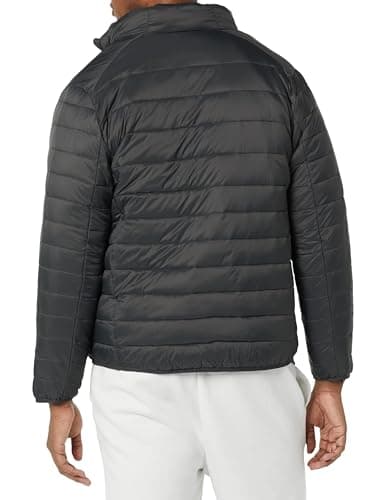 Amazon Essentials Men's Packable Lightweight Water-Resistant Puffer Jacket (Available in Big & Tall), Dark Grey, 3XL Plus Tall — view 5